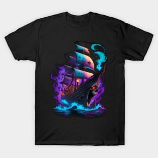 Ghost ship colorful T-Shirt